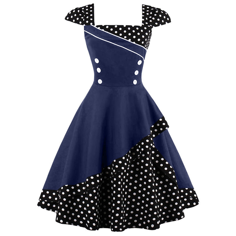 Robe Pin-Up Rockabilly années 50 – Édition Retro Glam.