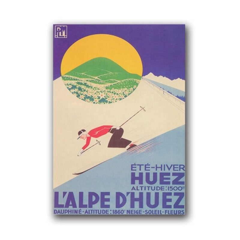 Affiche Années 70 Ski Vintage – Édition Retro Chill.