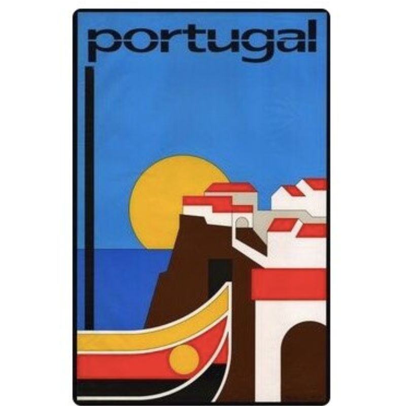 Affiche vintage Portugal années 50 – Édition Retro Charm.