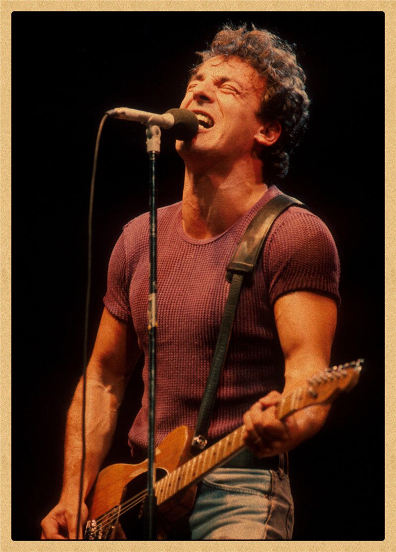 Bruce Springsteen Années 70 Poster – Édition Rock Legend.