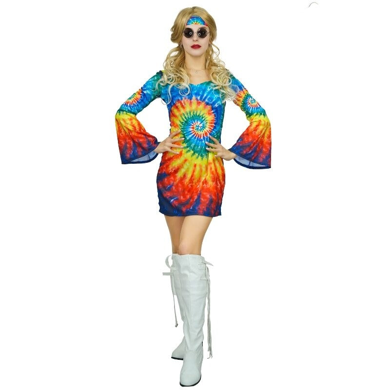 Déguisement Hippie Années 70 – Édition Color Burst.