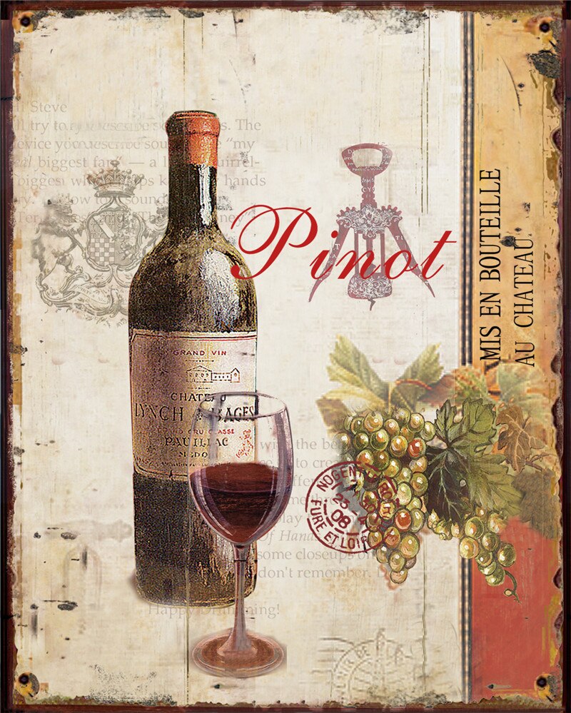 Coupe de Vin Années 70 Poster – Édition Vintage Charm.