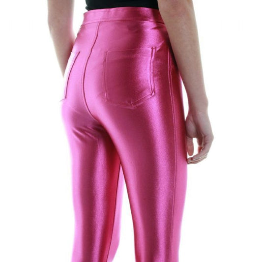 Pantalon disco femme des années 70, édition Golden Era, brillant, taille haute, évasé au bas, style rétro, parfait pour soirées.