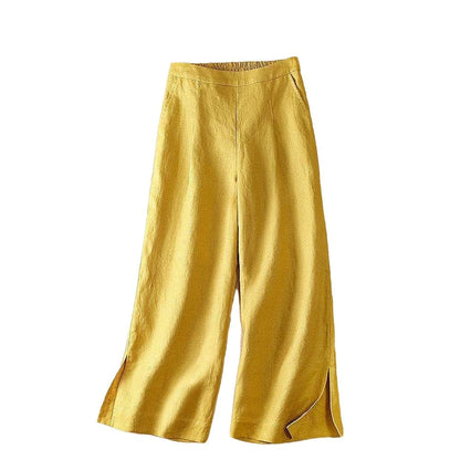 Pantalon palazzo blanc femme années 70 – Édition Golden Era.