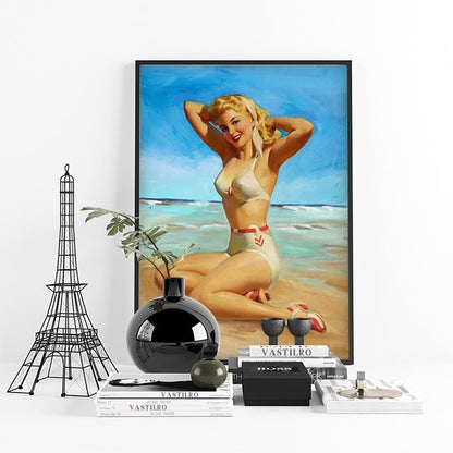 Affiches pin-up style rétro années 50 – Édition Vintage Glam.