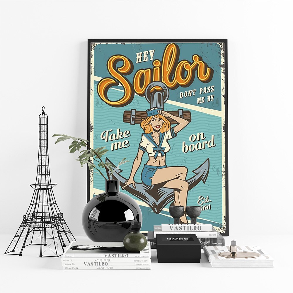 Affiches pin-up style rétro années 50 – Édition Vintage Glam.