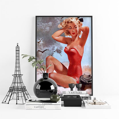 Affiches pin-up style rétro années 50 – Édition Vintage Glam.