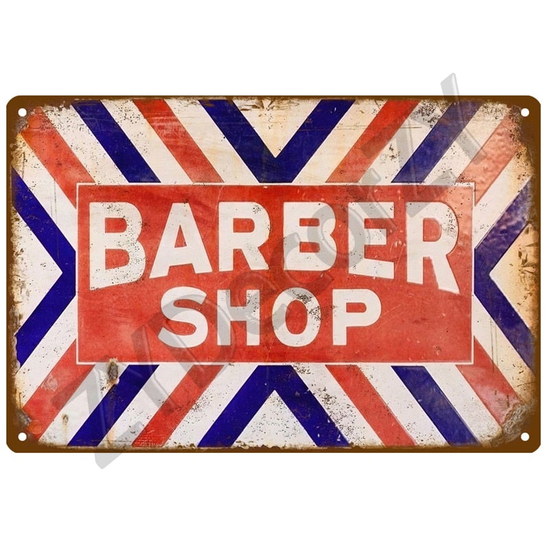 Posters Barber Shop style rétro années 50 – Édition Vintage Charm.