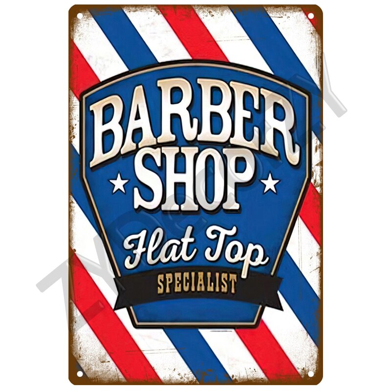 Posters Barber Shop style rétro années 50 – Édition Vintage Charm.