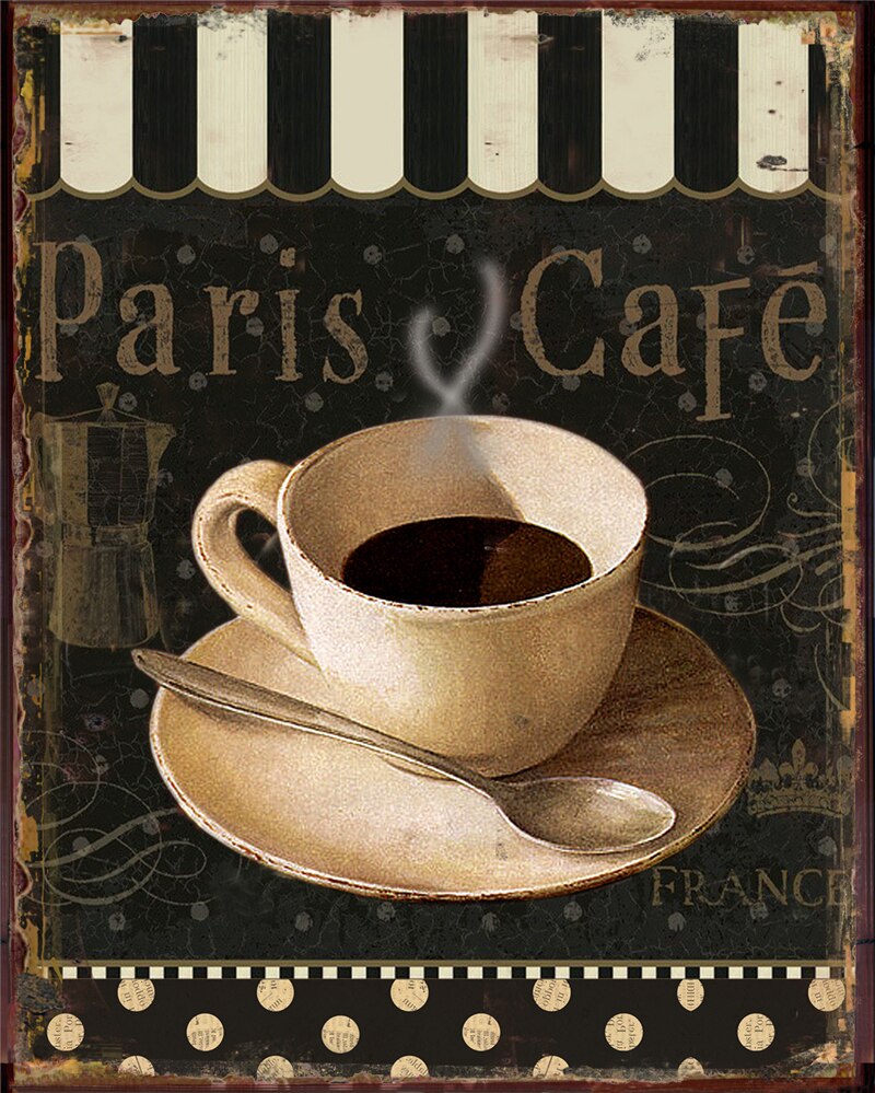 Poster Café Vintage années 60 – Édition Retro Charm.