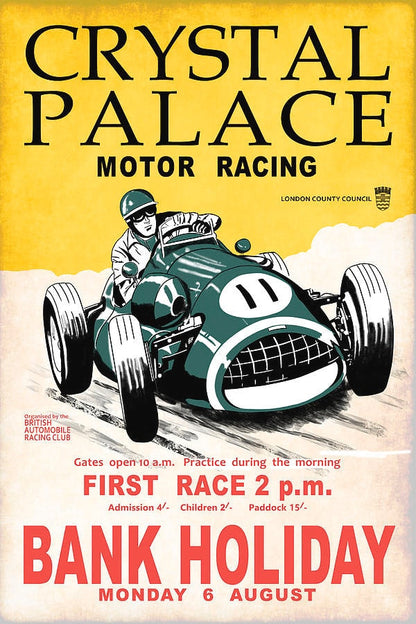 Affiche Course Automobile années 50 – Édition Vintage Racer.