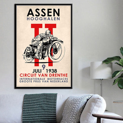 Affiche Course Automobile années 50 – Édition Vintage Racer.