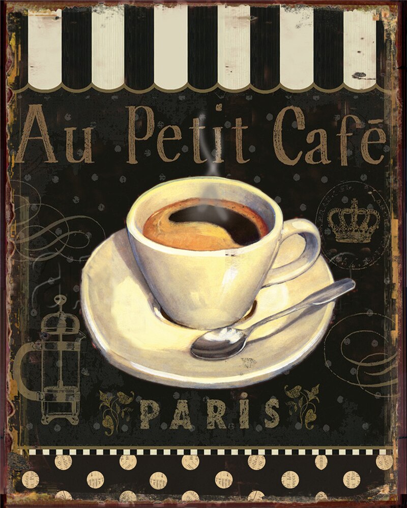 Affiche Tasse À Café Années 70 – Édition Vintage Charm.