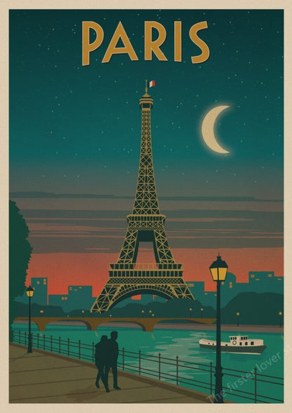 Affiche Travel Années 70 – Édition Retro Vibes.