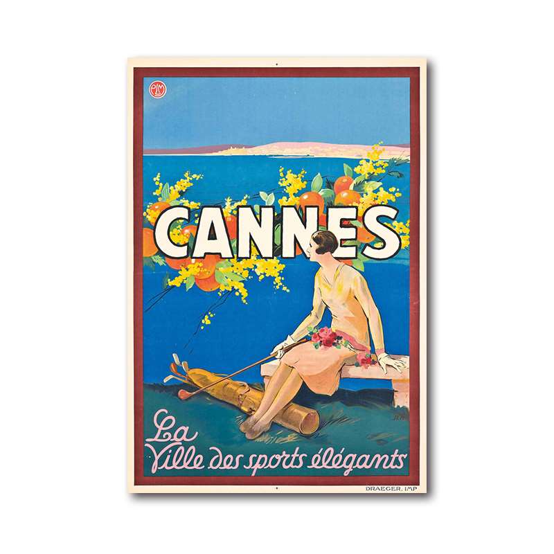 Vintage Années 70 Affiche Art Deco – Édition Golden Era.